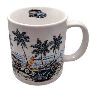 Woodies Banded Island Heritage Ali'i Jumbo Mug Eddy Y Artwork Hawaii Surf Cars